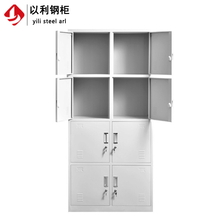 钢制八门更衣柜带锁