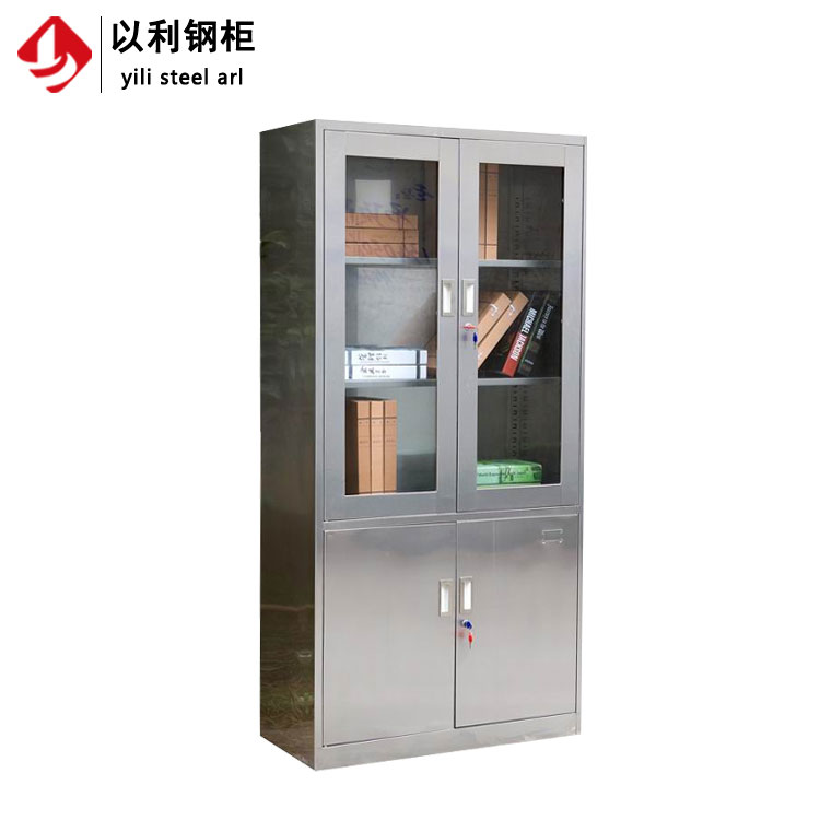 304不锈钢中二斗文件柜