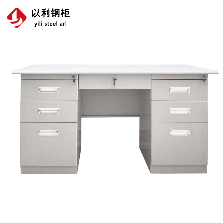 1.4米铁皮办公桌写字台